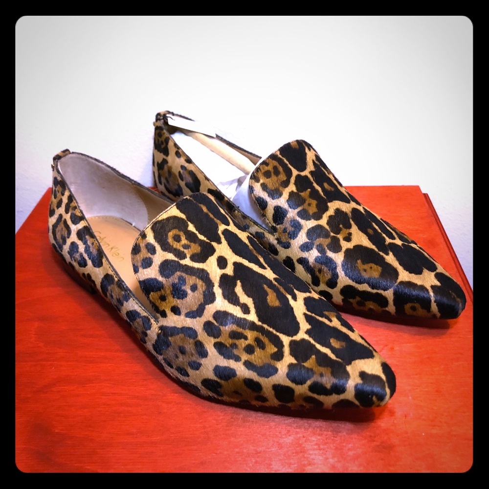 Brand New Elin Leopard Loafer by Calvin Klein